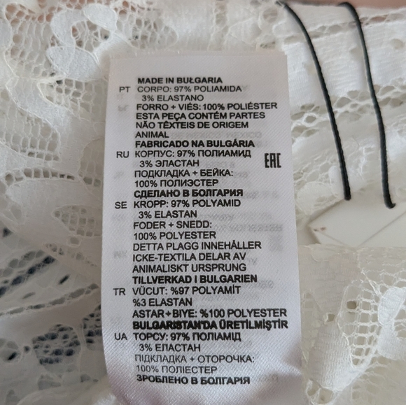 Sandro NWT White Hamia Floral High Neck Lace Top Women's Size Large(3) - Picture 6 of 13